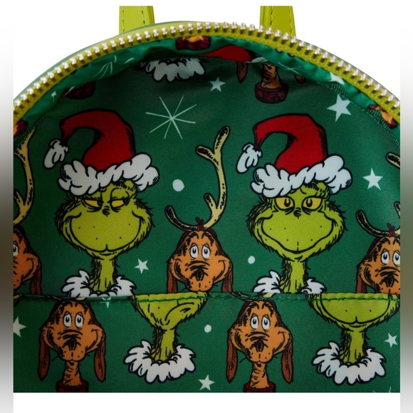 DR. SEUSS’ HOW THE GRINCH STOLE CHRISTMAS MINI BACKPACK- LOUNGEFLY 2023 - Picture 2 of 6